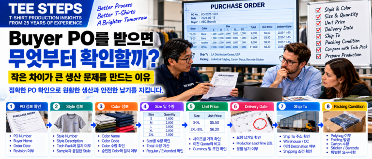 Buyer PO를 받으면 무엇부터 확인할까? 작은 차이가 큰 생산 문제를 만드는 이유 7 Buyer PO를 받으면 무엇부터 확인할까?
