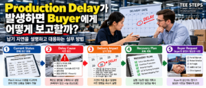 Production Delay가 발생하면 Buyer에게 어떻게 보고할까? 납기 지연을 설명하고 대응하는 실무 방법 2 납기 지연을 설명하고 대응하는 실무 방법
