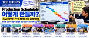 Production Schedule은 어떻게 만들까? Buyer 납기에서 거꾸로 계산하는 25년 생산관리 경험 5 Tee Steps_ Production Scheduling Guide